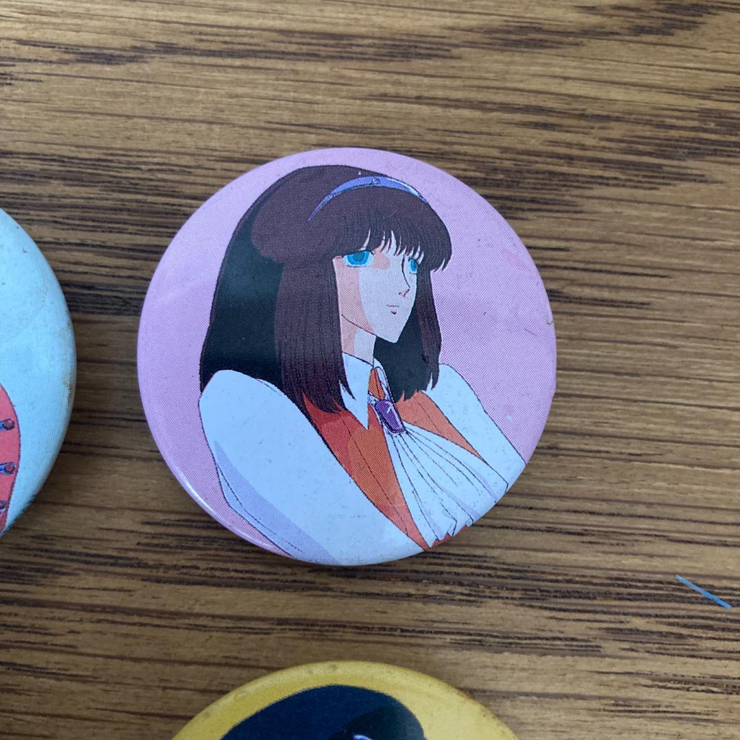 【レア】 当時物 ファイブスター物語 FSS 昭和 アニメ 缶バッジ 4個セット