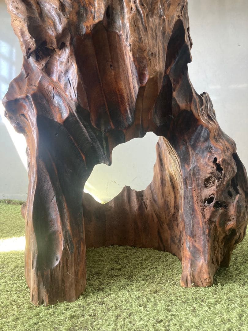 鷲　鷹　木彫り　彫刻　置物　オブジェ　アンティーク　木製　縁起物