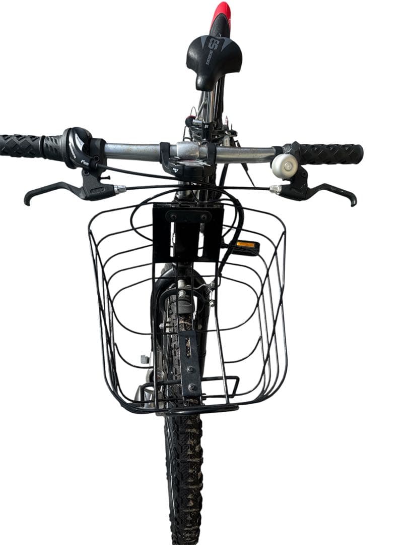 【引取り希望】Pride キッズバイク ブラック フロントバスケット付き