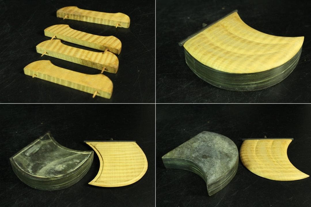 木地 彩色波絵舟硯 小物揃 菊絵 板文庫(K-XA943)