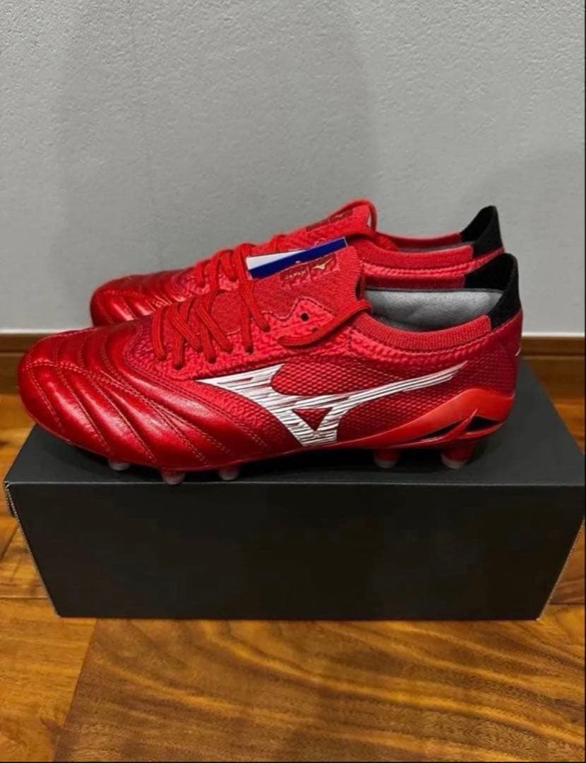 【新品未使用】ミズノ　モレリアネオIV β JAPAN Ruby Red 限定