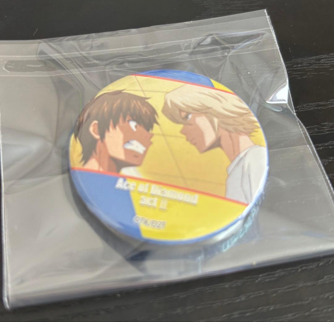 ダイヤのA 缶ガチャ　缶バッジ　沢村　奥村