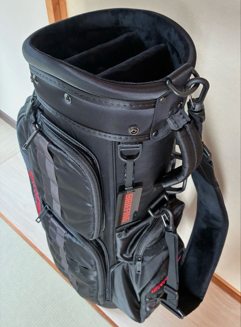 【美品】最終値下BRIEFING CR-6 ★黒★ゴルフキャディバッグ