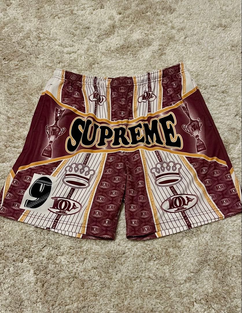 supreme Por Ciento Soccer Short M バーガンディ