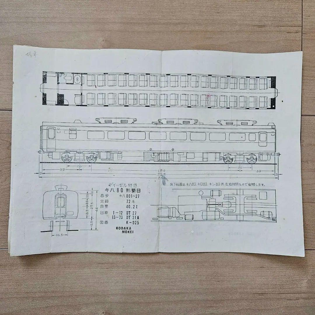 HOゲージ 小高模型 ペーパー製　キハ82系 ５両編成 完成品　ジャンク車両