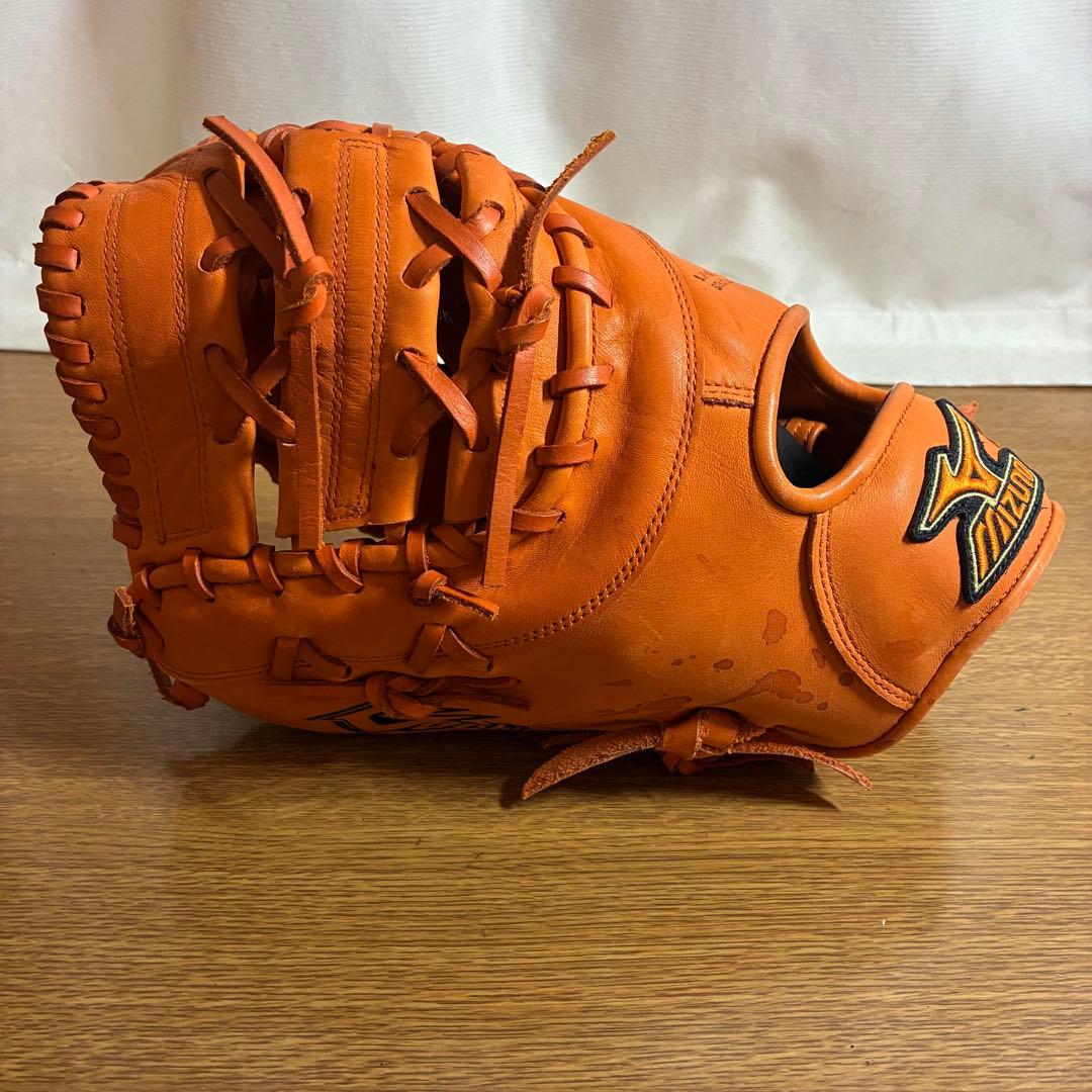 ミズノ ガチ 一般軟式 ファーストミット 左投げ 極美品 一部汚れあり