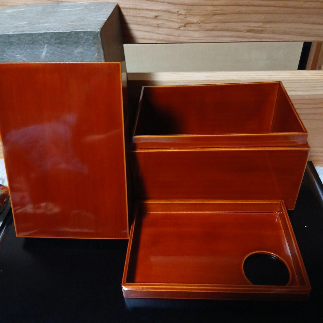 天然木　飛騨春慶塗　茶道具セット