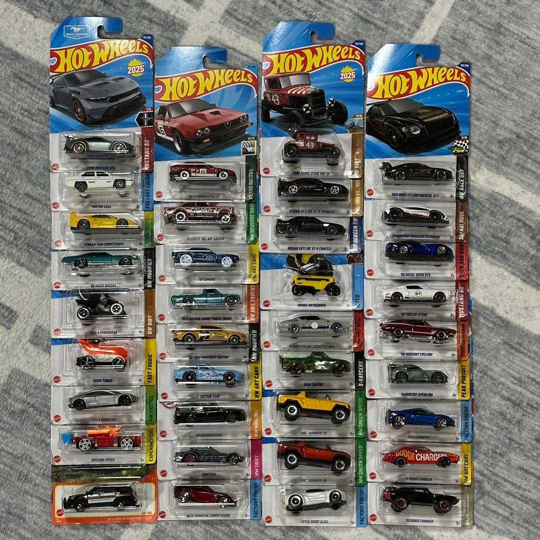 ホットウィール ベーシック 36台セット④ フェラーリ GT-R等