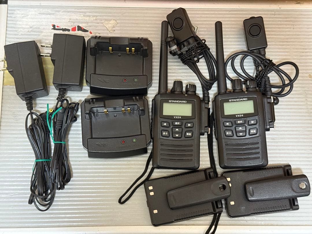 【2台セット】スタンダード デジタル簡易無線 VXD9 トランシーバー イヤホン