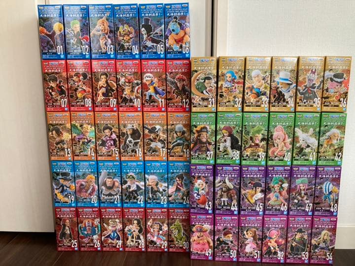ワンピース ワールドコレクタブルフィギュア 大海賊百景1〜9ワーコレ 54体