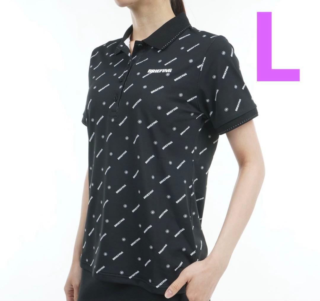 新品　ブリーフィング　モノグラム　ポロシャツ　レディース　L