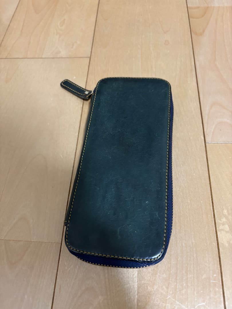 バハギア　ラウンドジップペンケースダークグリーン