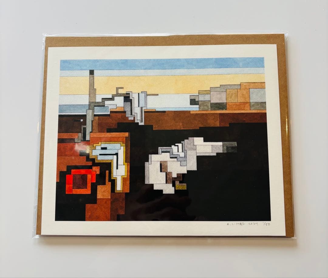 ADAM LISTER アダムリスター シルクスクリーン　ダリ 記憶の固執