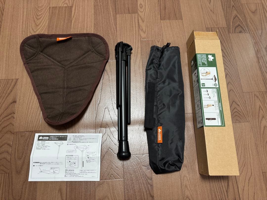 【未使用（開封は済）】 LOGOS エアライト 1ポールチェア・ハイポジション