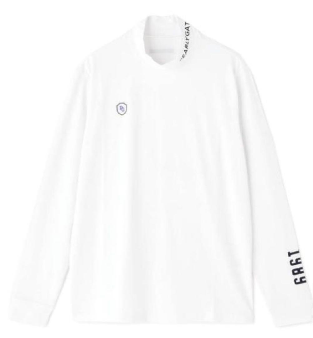 PEARLY GATES 綿ベア天竺 長袖モックシャツ カットソー