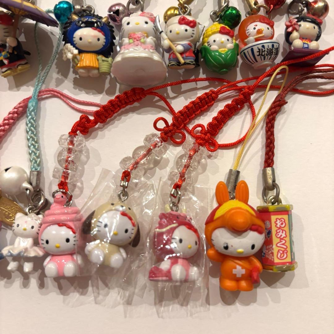 レア✨ ハローキティ ご当地ストラップ 52個セット 根付け キーホルダー 希少