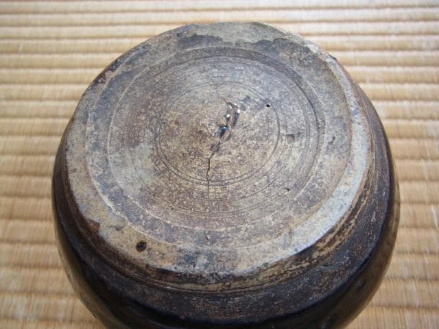 希少 美品 宋～元時代◆中国古陶磁（中国華北地方）河南天目小壺 黒釉天（黒点）