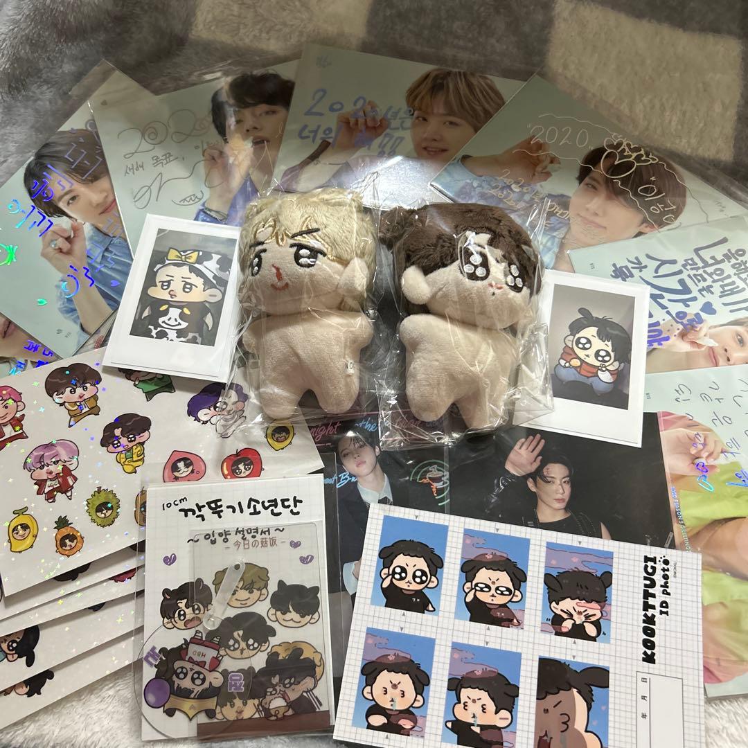 BTS ジュング　ジミン　ぬいぐるみ　カード