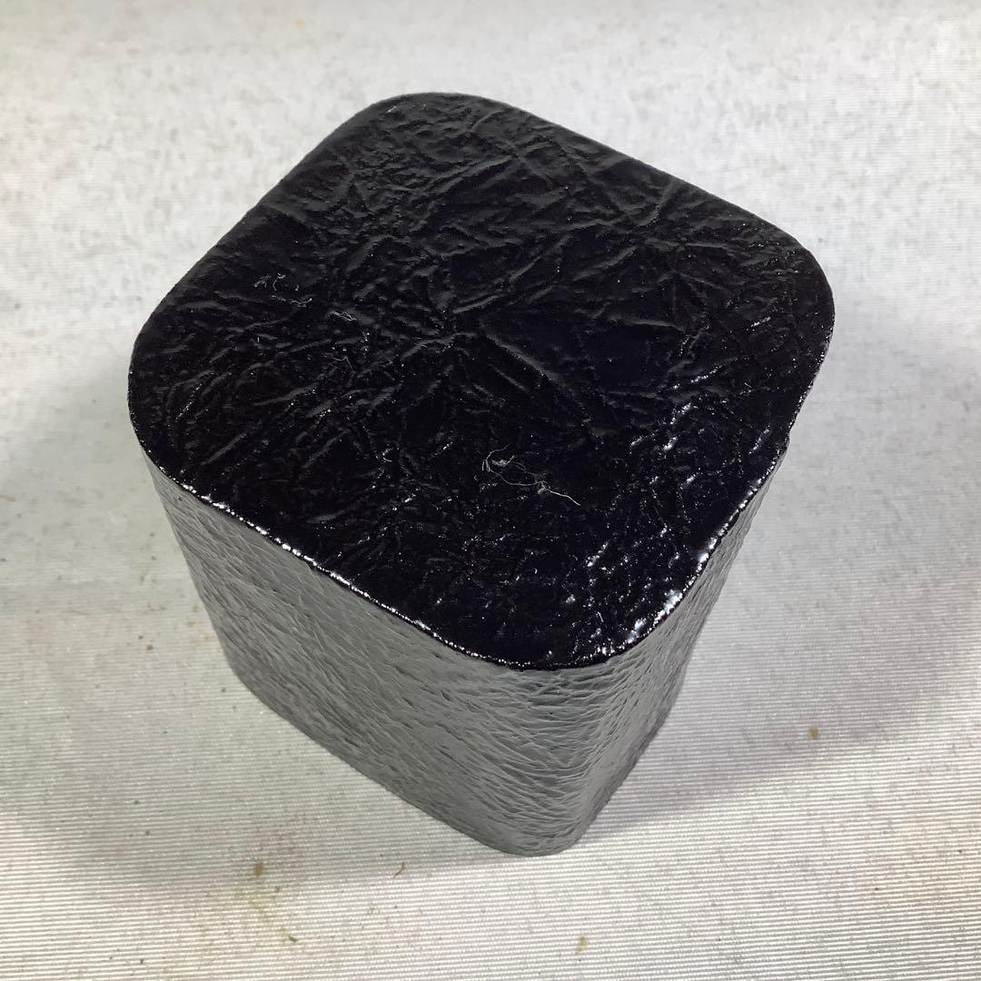 立雛蒔絵　一閑四方棗　竹内幸斎　茶道具　送料無料