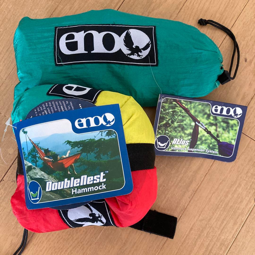 未開封！ eno ダブルネストハンモック/ アトラスストラップ システムセット