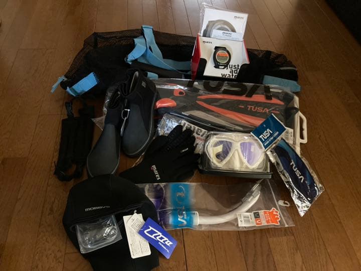 ダイビングのグッズ10点