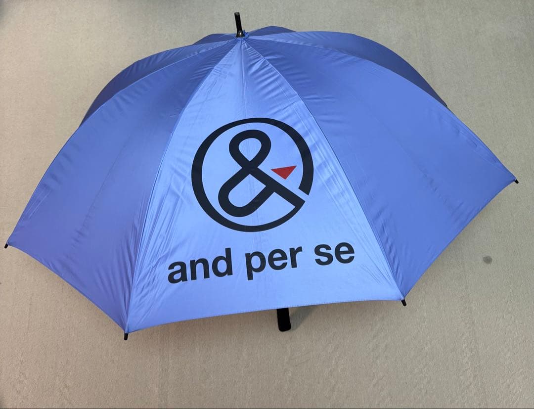 ゴルフ用紫色傘 & and per seロゴ入り