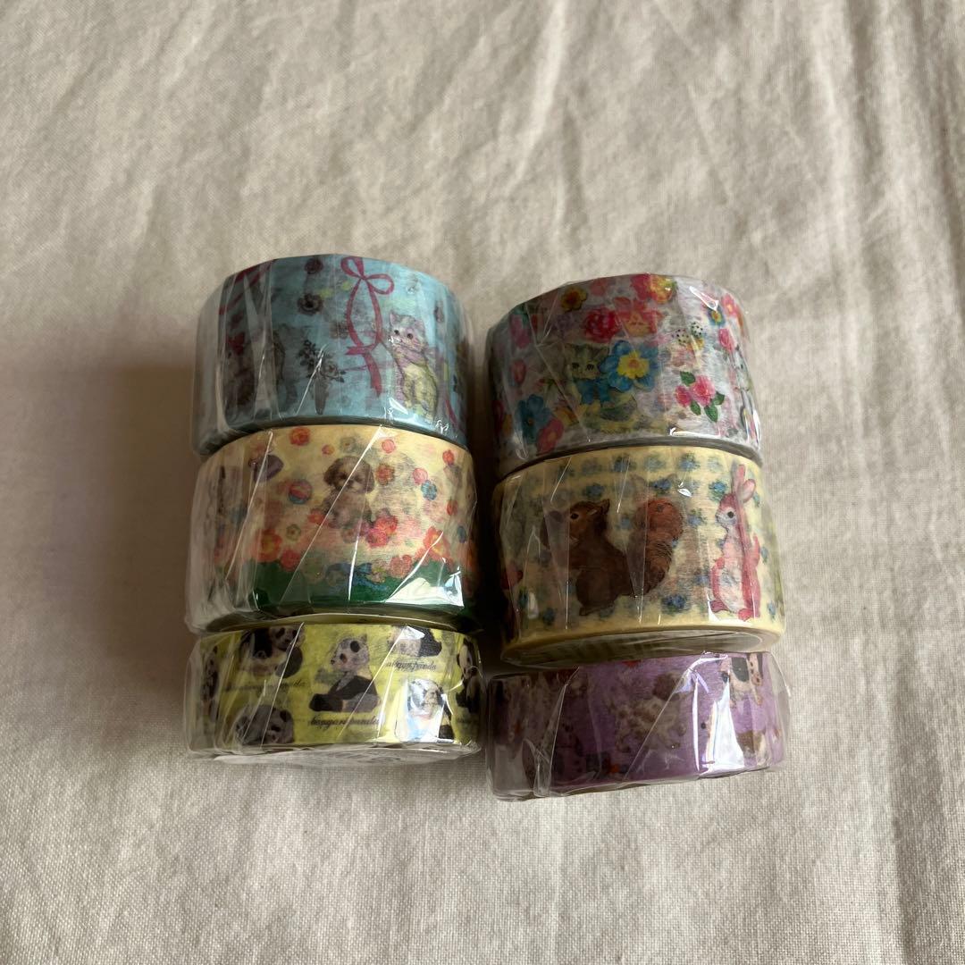 フランシュリッペ　マスキングテープ　セット 25mm×4個　15mm×2個