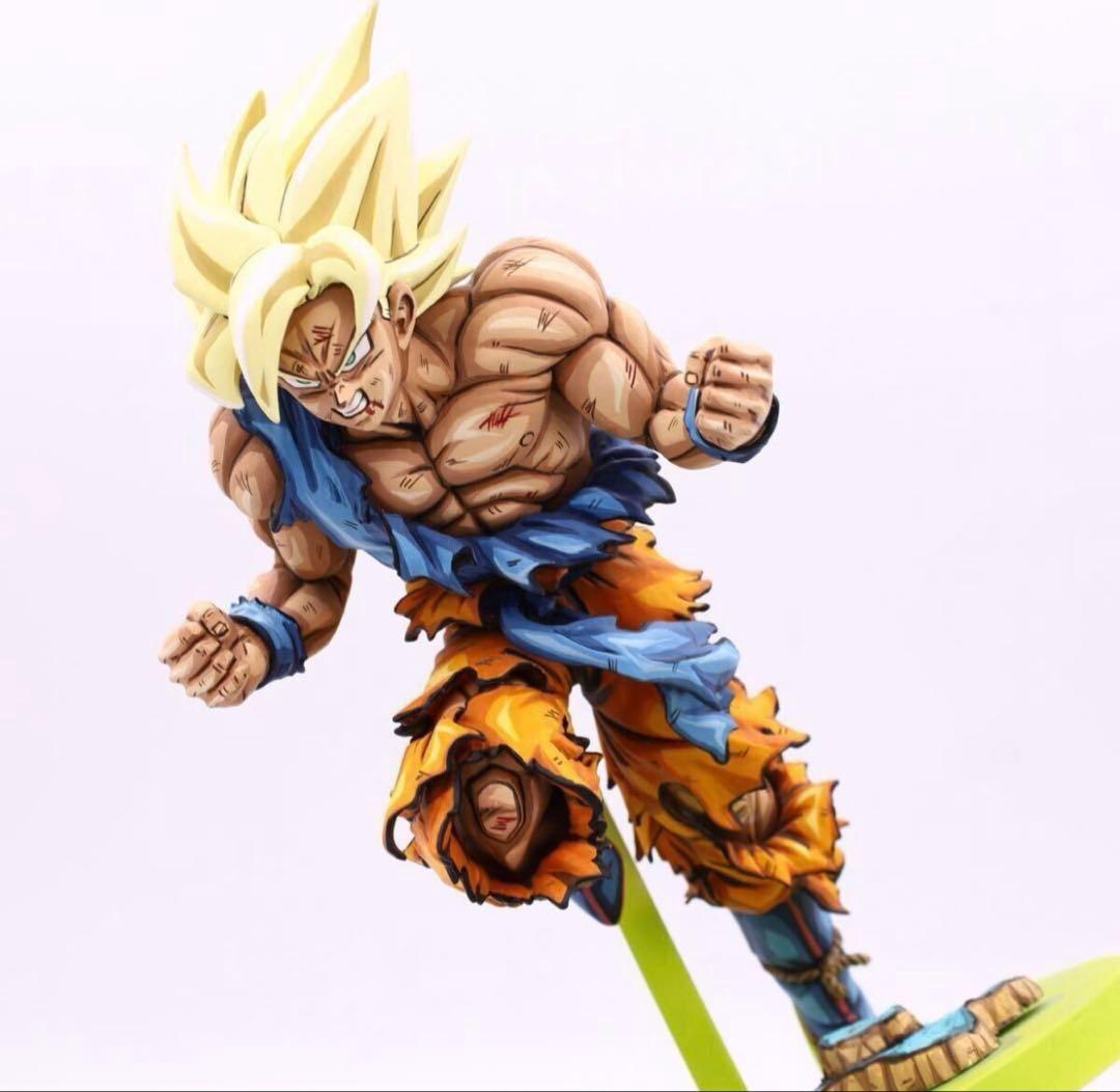 ジャンプ50周年　リペイント　孫悟空　ドラゴンボール　フィギュア　ジオラマ台座