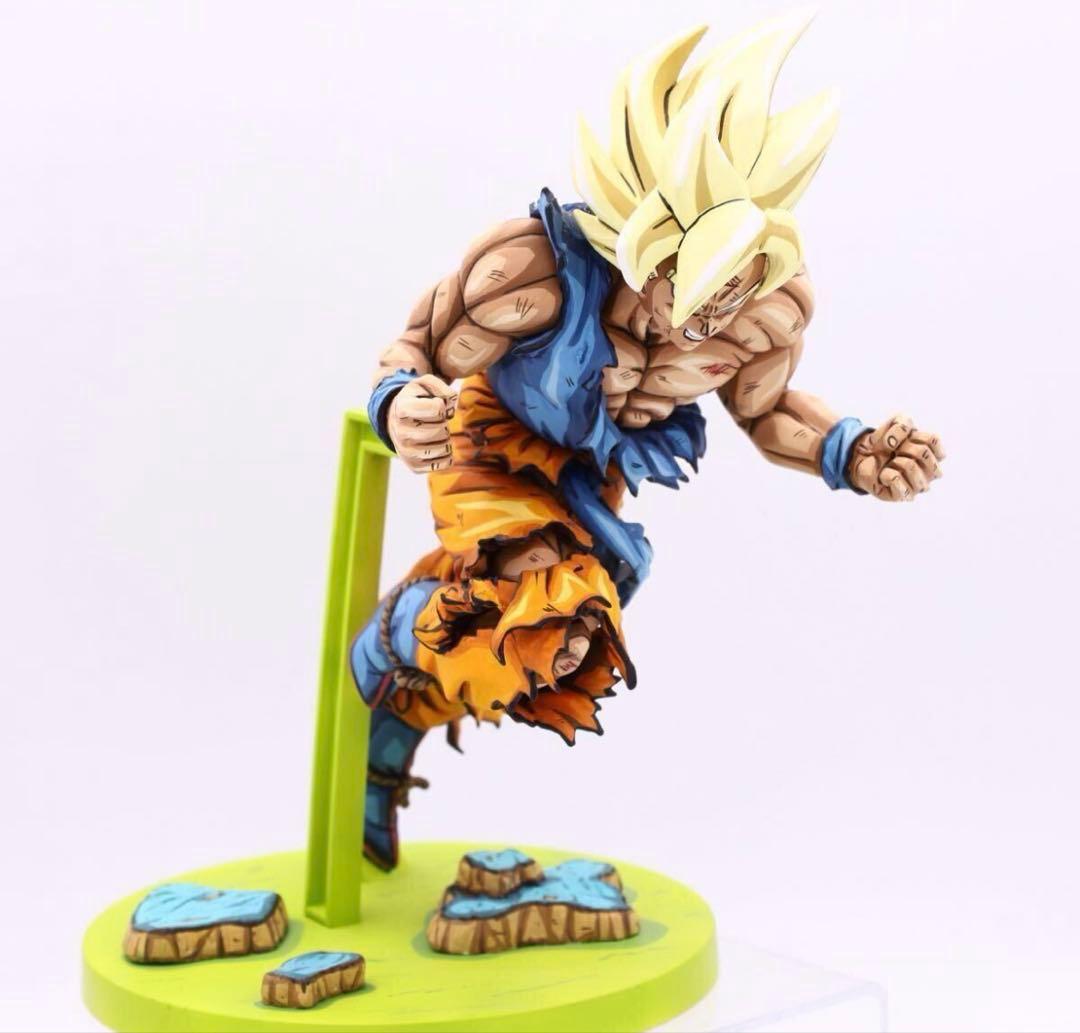 ジャンプ50周年　リペイント　孫悟空　ドラゴンボール　フィギュア　ジオラマ台座