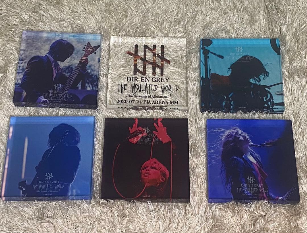 【非売品】DIRENGREY 返礼品 フォトアクリルキューブ6個セット2020