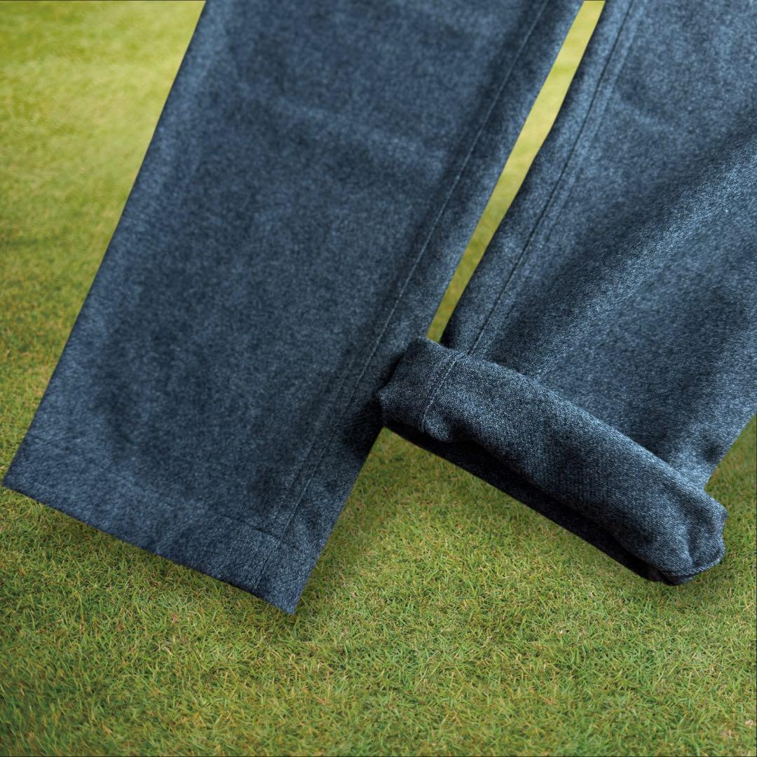 ウール素材　マスターバニー　パンツ　4 M〜L相当　グレー　起毛　秋冬ゴルフ