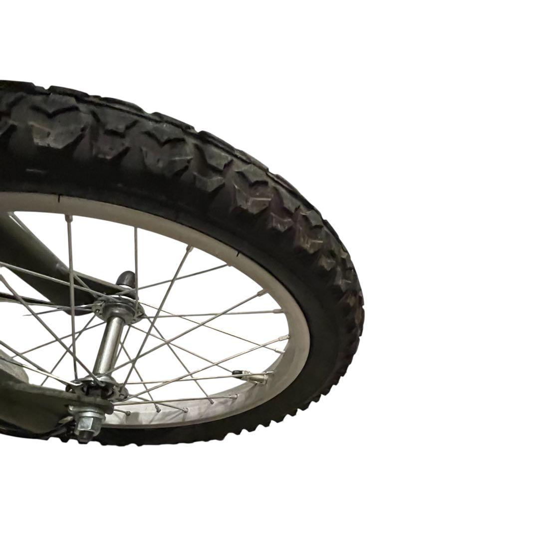 【美品】jeep je-16g 16インチ オリーブグリーン自転車キッズバイク