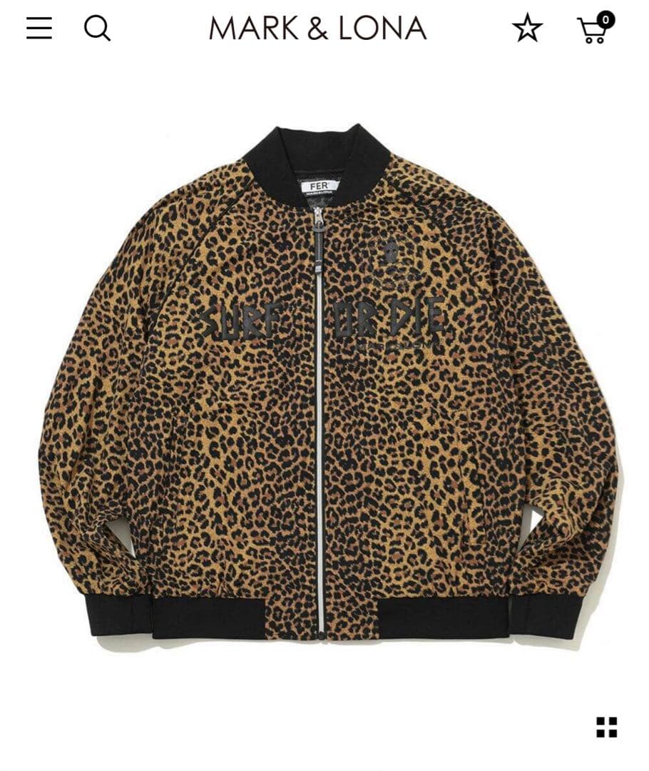 MARK & LONA 48 ゴルフオアサーフ ヒョウ柄 ジャケット