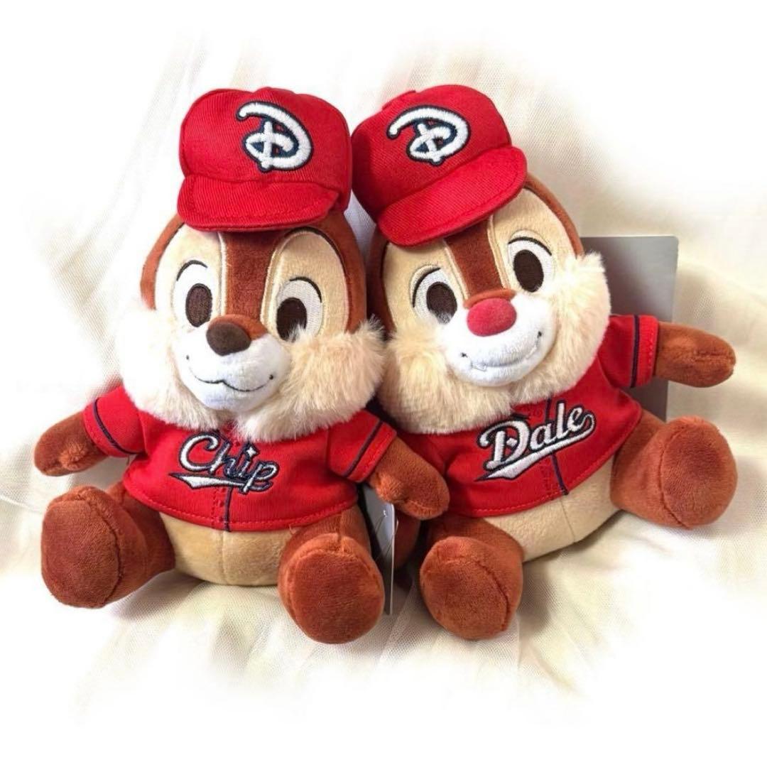 ディズニーストア ミナモア限定 プラッシュ ぬいぐるみ チップ デール 野球