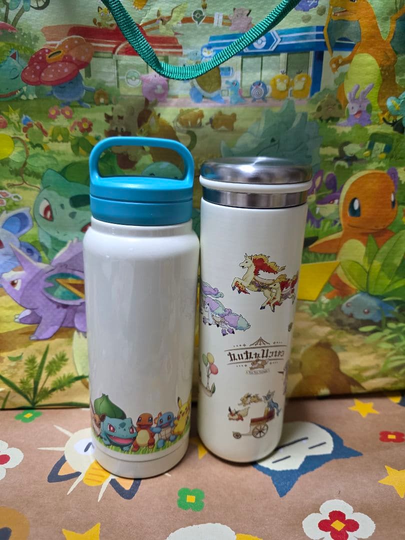 ポケパークカントー限定　ステンレスボトル　まほうびん　2種セット