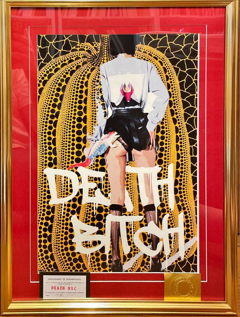 額込 世界限定100枚DEATH NYC アートポスター 現代アート 105