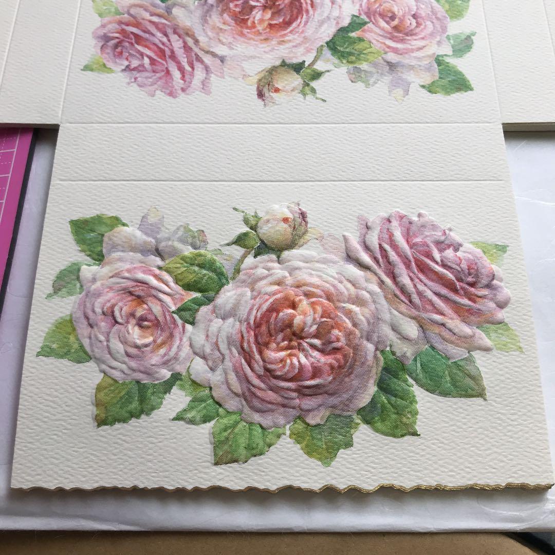 エンボス加工が素敵  キャロルウィルソン ペーパーボックス  シャドーボックス