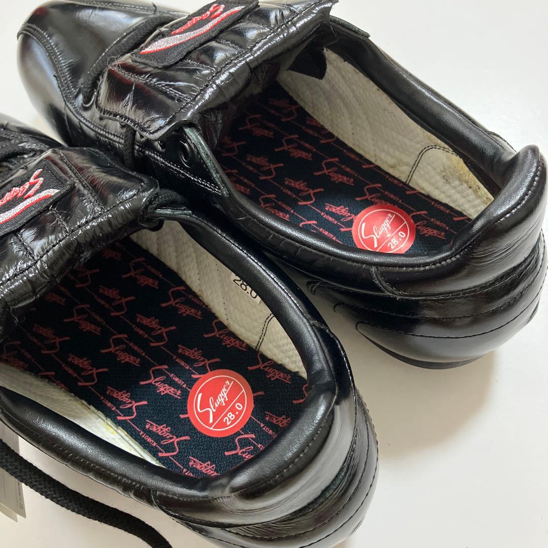 久保田スラッガー 野球スパイク 天然皮革 ベースボールシューズ 28.0cm