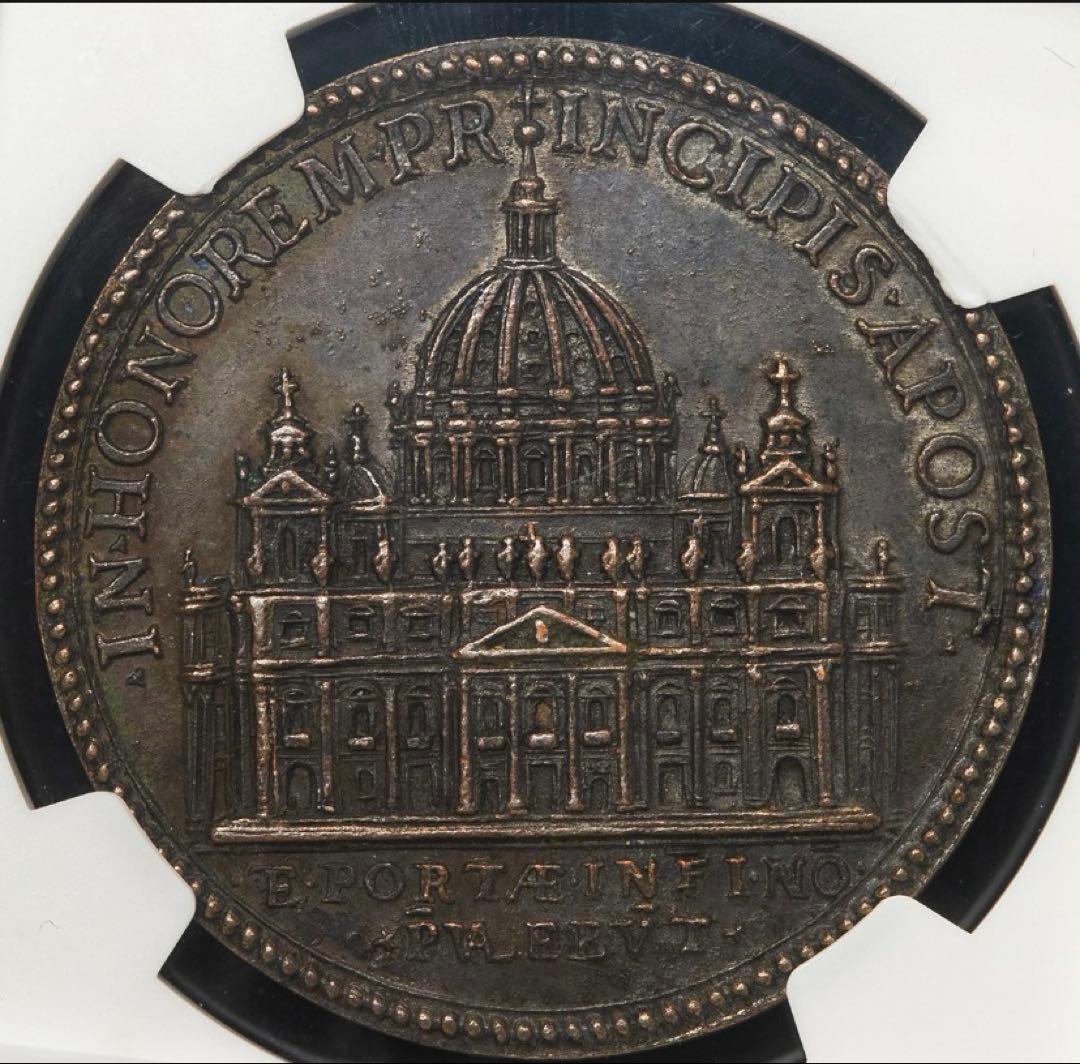 バシリカ大聖堂❗️1613年 パウルス5世　美術品ブロンズメダル