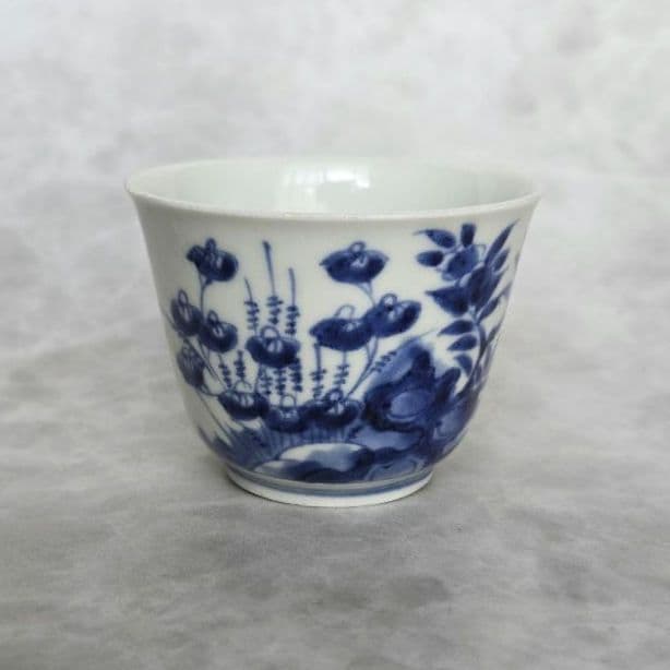 古伊万里　染付　向付　猪口　骨董　アンティーク　江戸時代