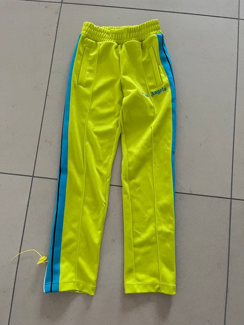 PALM ANGELS 蛍光イエロー ジャージパンツ xs パームエンジェルス