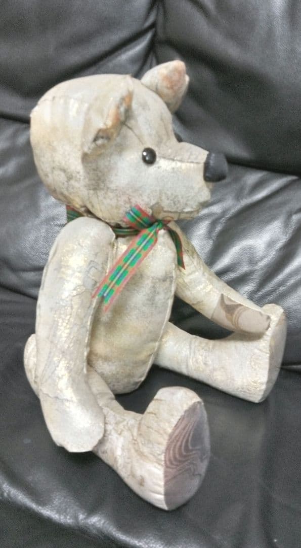 テディベア　西陣織　正絹　ぬいぐるみ　希少　一点もの　ヴィンテージ