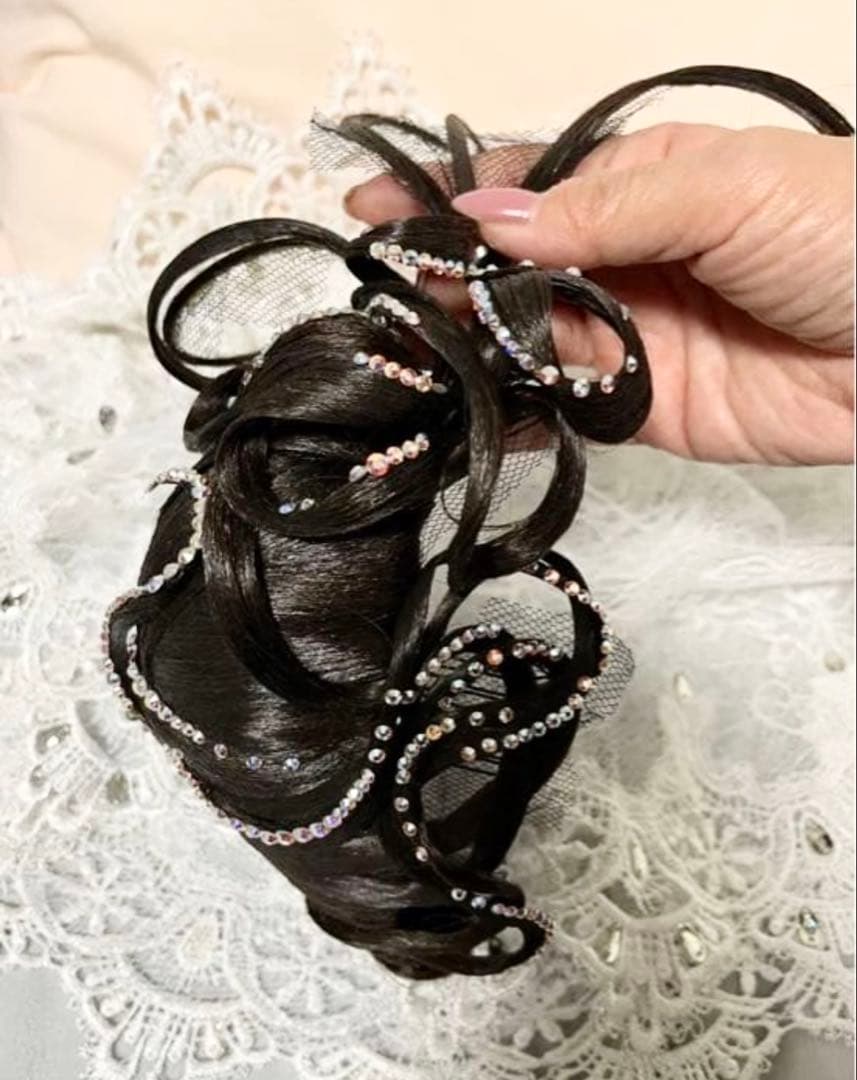 社交ダンス　多美咲　大きめ　髪飾り　ヘアオーナメント