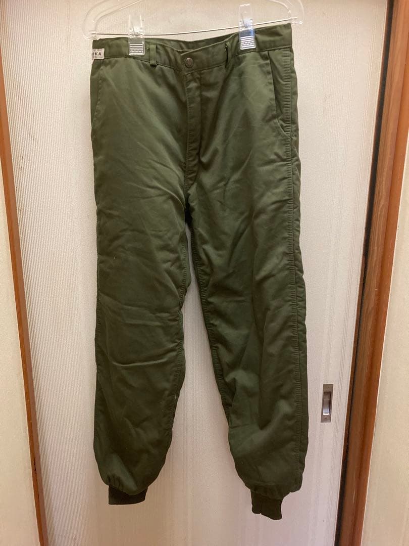 韓国防寒パンツ緑ミリタリー軍サバゲーコスプレ