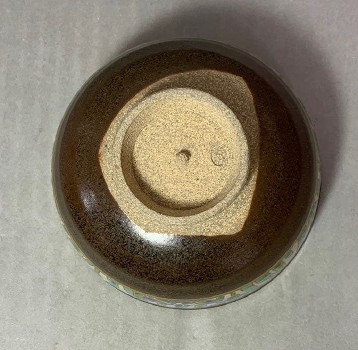 茶道具　膳所焼　菖蒲茶碗　陽炎園　即中斎書付