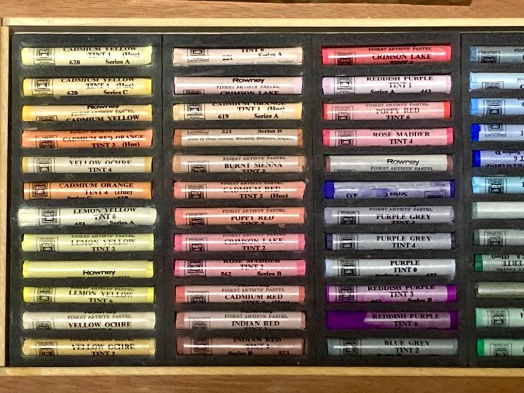 ラウニー ソフトパステル 72色セット 木製ケース付き Daler Rowney