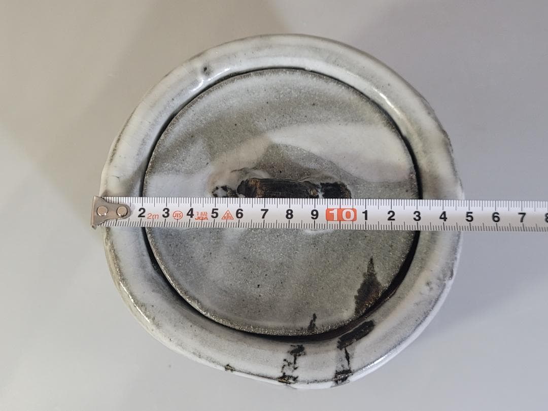 絵瀬戸 十葦文 水指 魯山人先生作 書付 美品