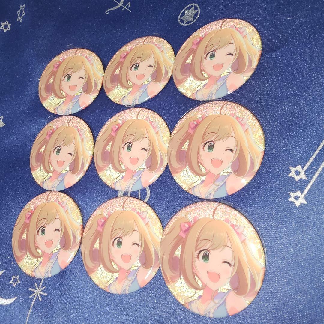 10点【佐藤心】 グリッター缶バッジ アイマス15周年コラボカフェin上海