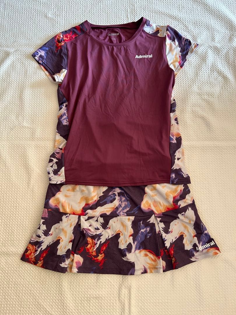 アドミラル　テニスウェア　上下セット　Lサイズ