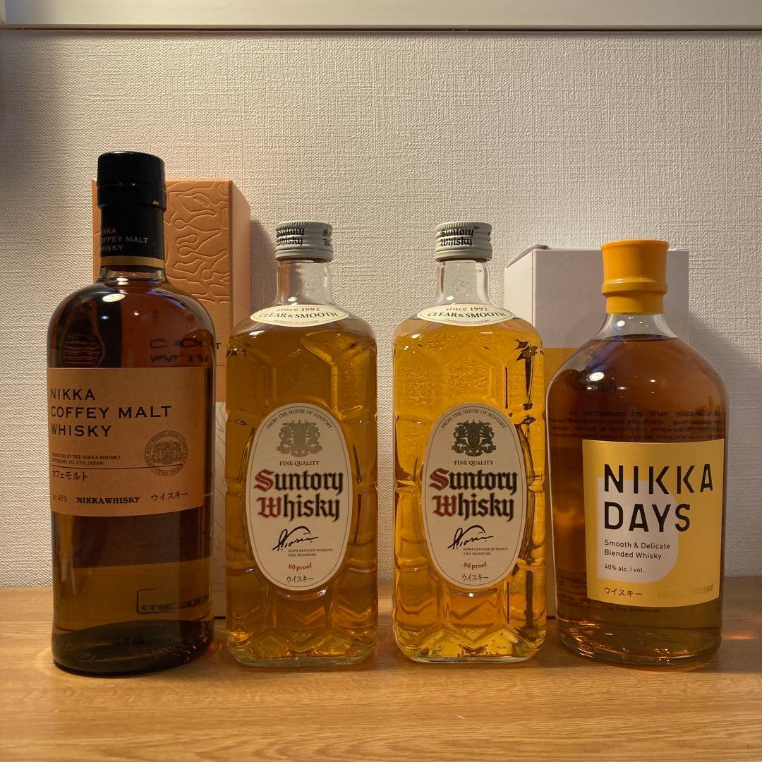 サントリー　白角　ニッカ カフェ モルト　ニッカ デイズ　ウイスキー
